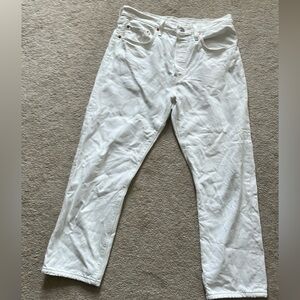 White womens Levi’s 501 Jeans